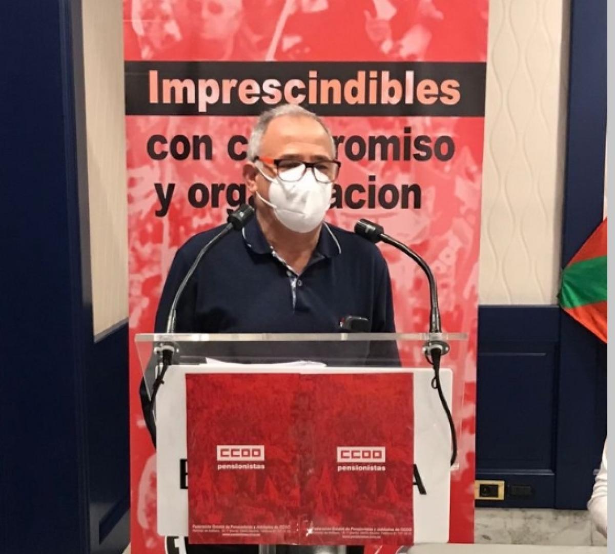 Manuel Cobo, Secretario de Organizacin de la Federacin Estatal de Pensionistas de CCOO