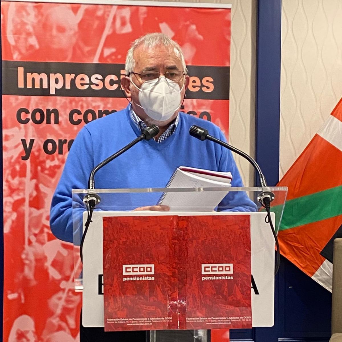 Alfonso Fernndez, Secretario General de la Federacin de Pensionistas y Jubilados de CCOO de Euskadi
