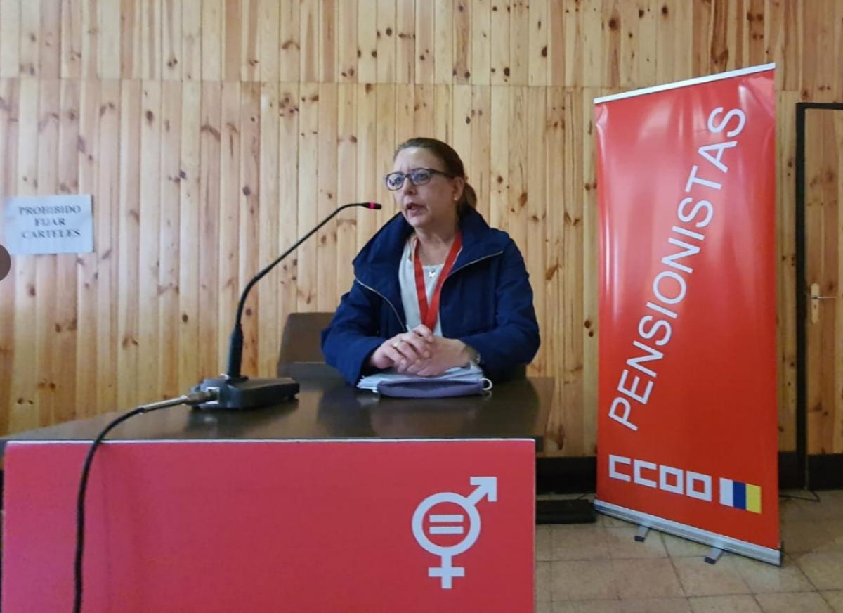 Ana Martnez, Secretaria de la Mujer de la Federacin Estatal de Pensionistas de CCOO