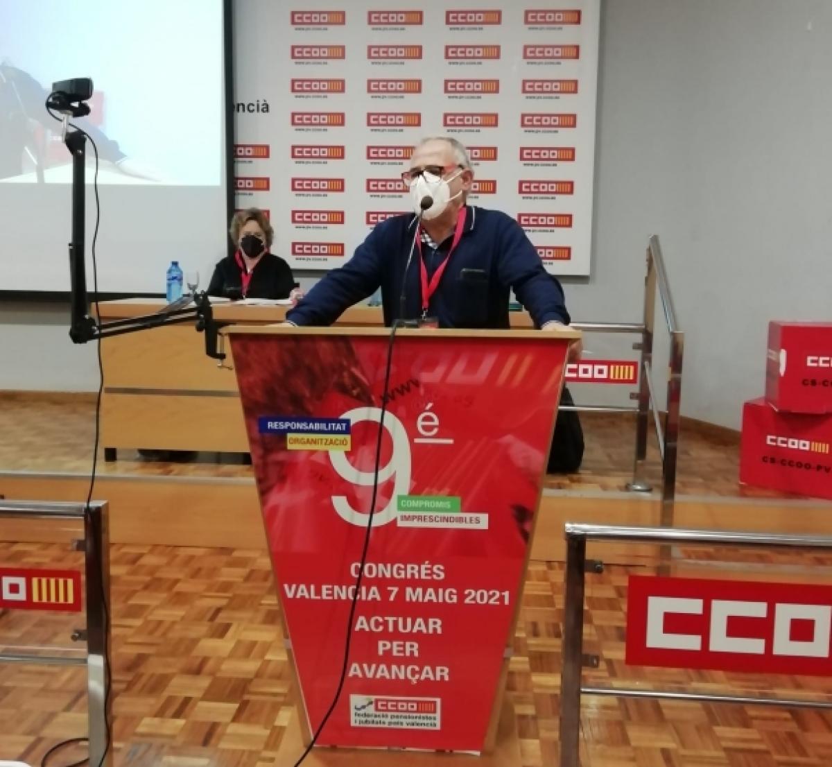 Manuel Cobo, Secretario de Organizacin de la Federacin Estatal de Pensionistas de CCOO