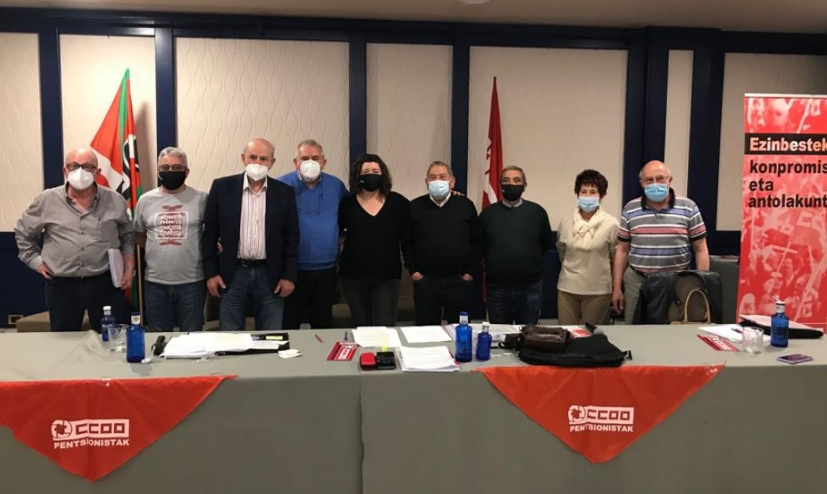 La nueva Comisin Ejecutiva de la Federacin de Pensionistas y Jubilados de CCOO de Euskadi