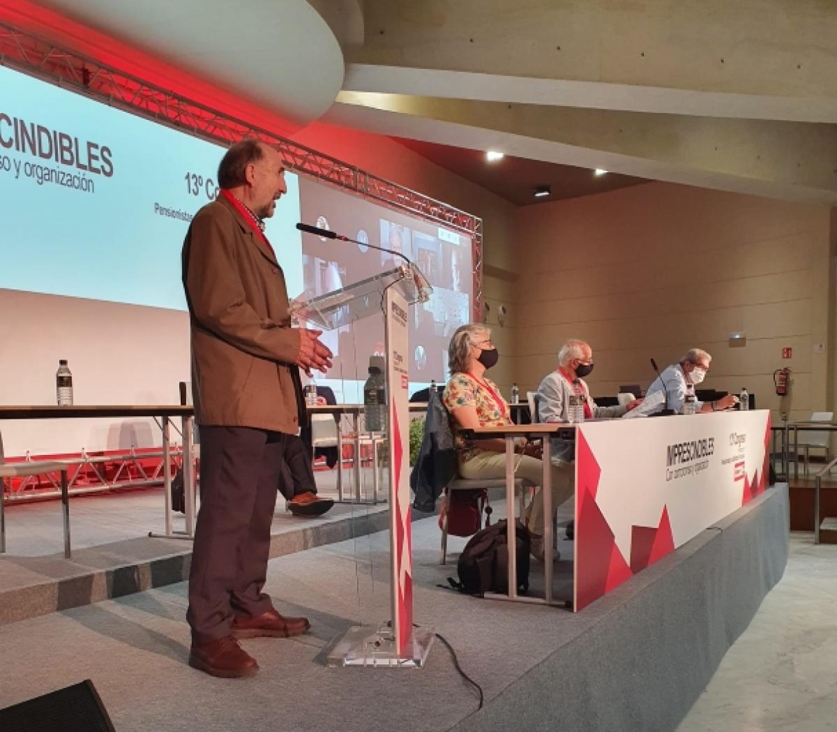 Intervencin del Secretario general de la Federacin Estatal de Pensionistas de CCOO, Julin Gutirrez