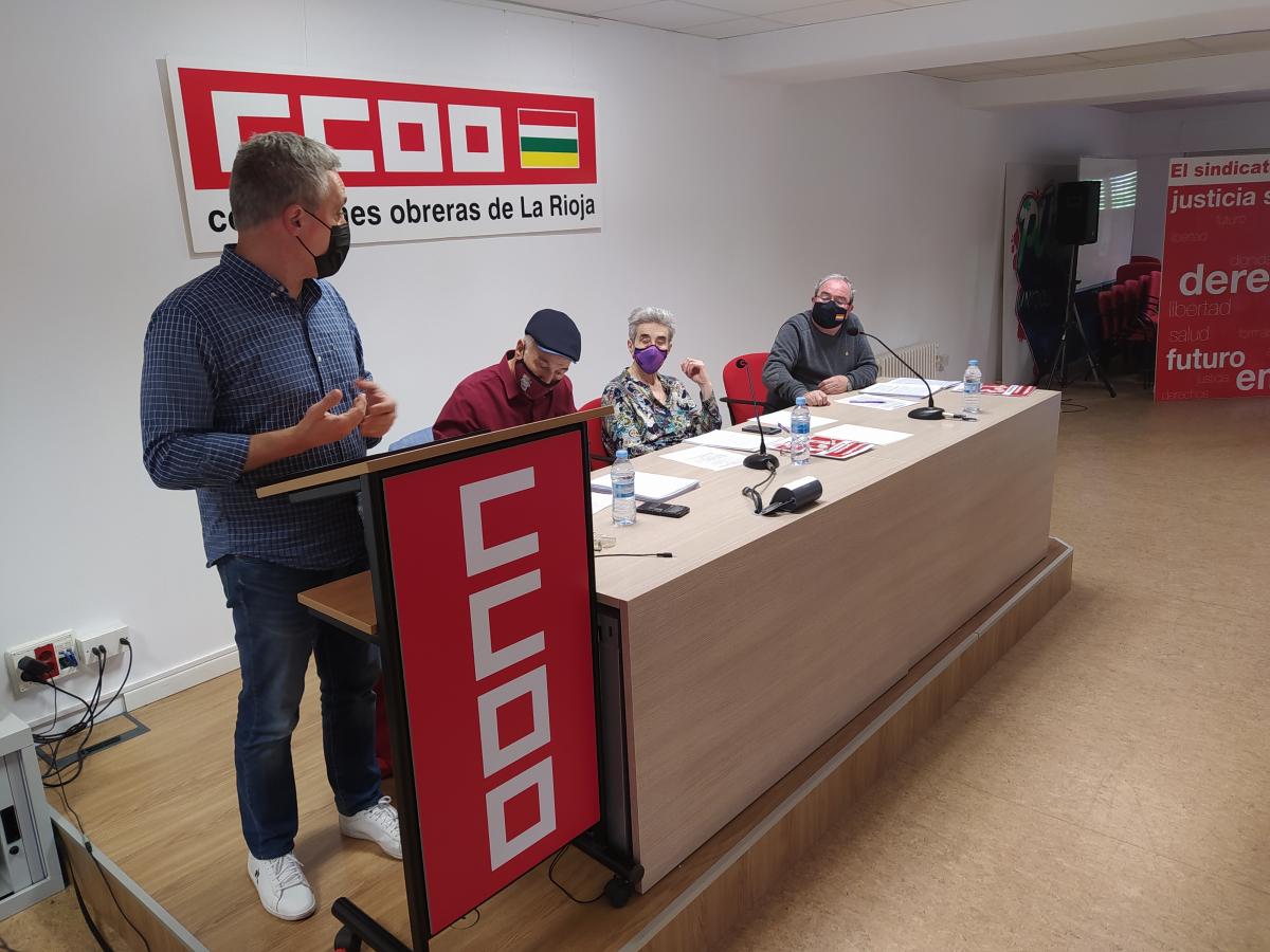 Jorge Ruano , Secretario general de CCOO de La Rioja