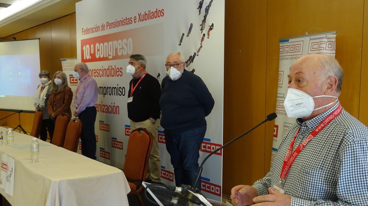 Carlos Mella reelegido Secretario General de la Federacin de Pensionistas e Xubilados de CCOO de Galicia